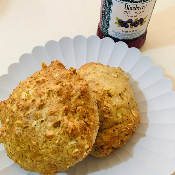 小麦粉不使用オートミールパン レシピ 作り方 By Ponmamaれいな 楽天レシピ